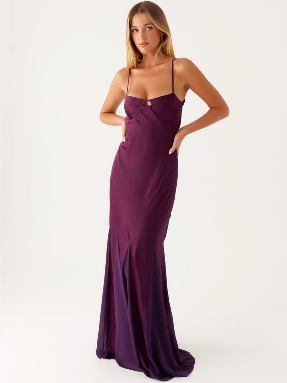 Peppermayo Plum Slip Maxi Dress